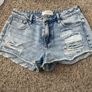 pacsun high rise festival shorts size 25